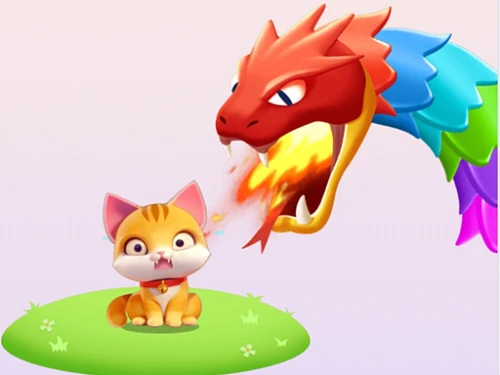 Cat Rescue: Dragon Defense Sort